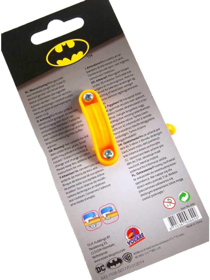 Volare Fahrradklingel Batman für Jungen in Schwarz Klingel für Fahrrad 3 Jahre günstig kaufen onesize