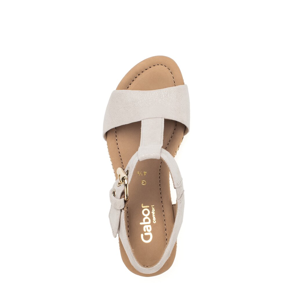 Gabor comfort Keilsandalette beige