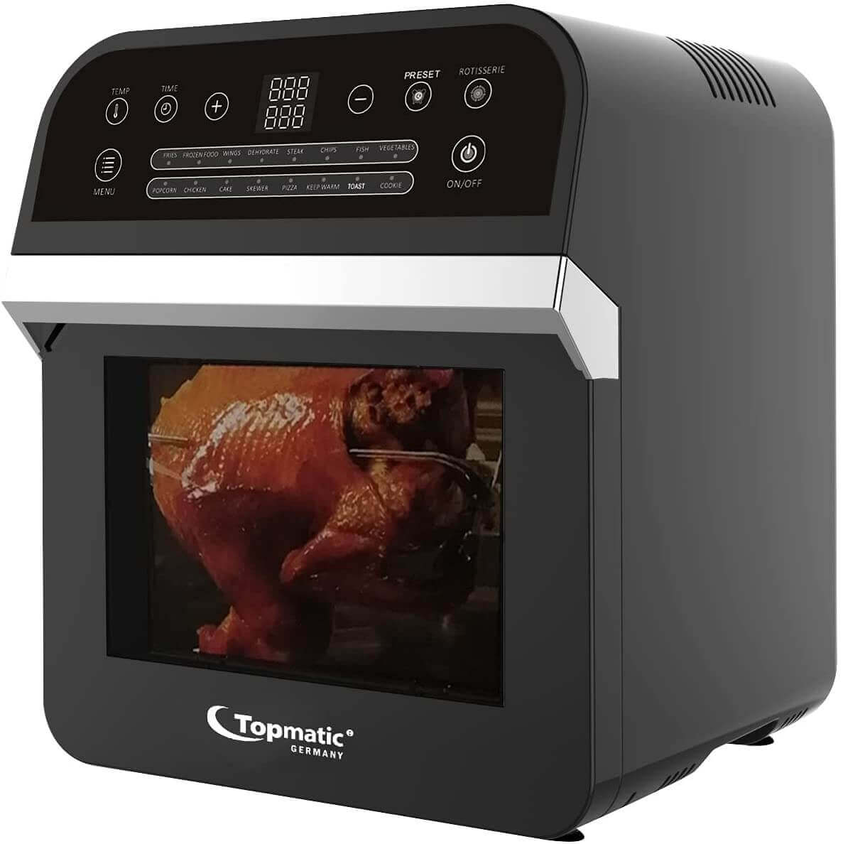 Topmatic XXL Heißluftfritteuse 12L schwarz DAF-1600.12LB 1600W