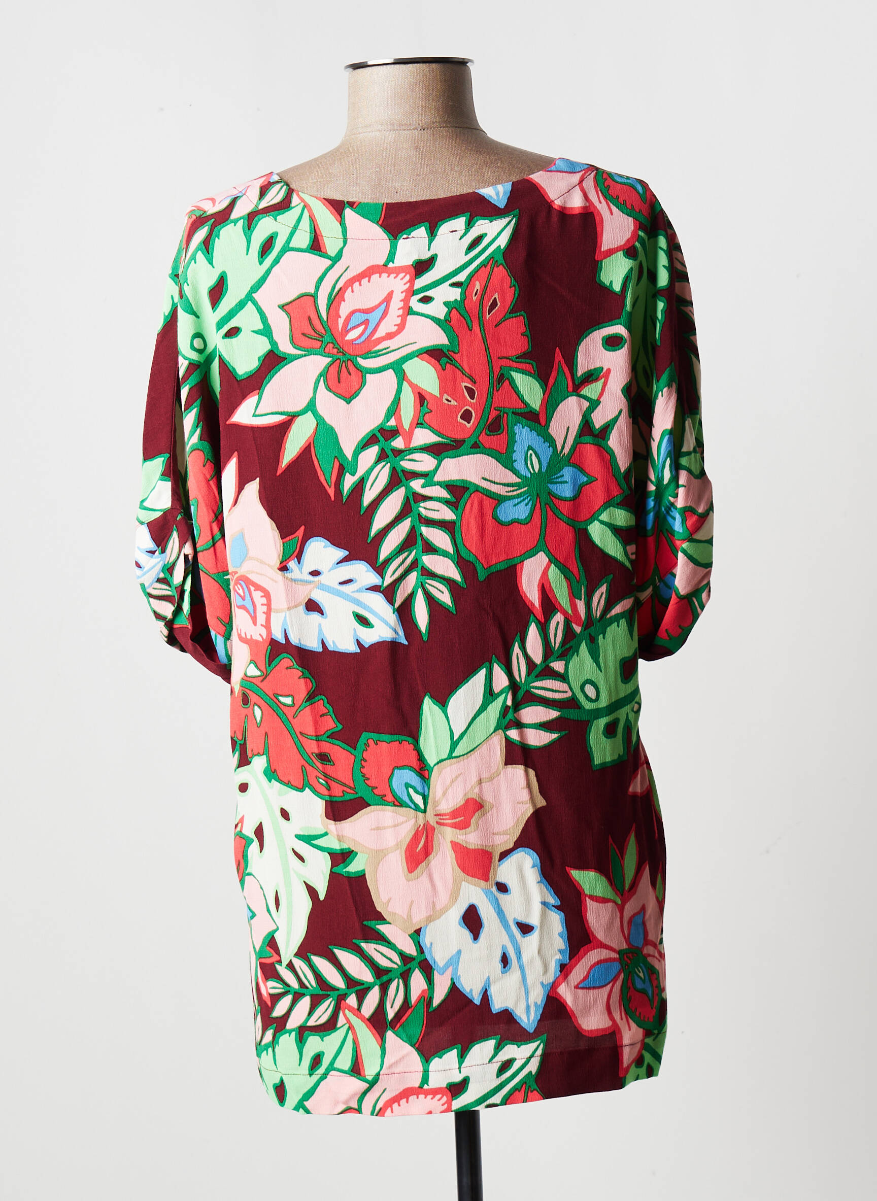 Kyra Tuniquemanchecourte Femme couleur rouge