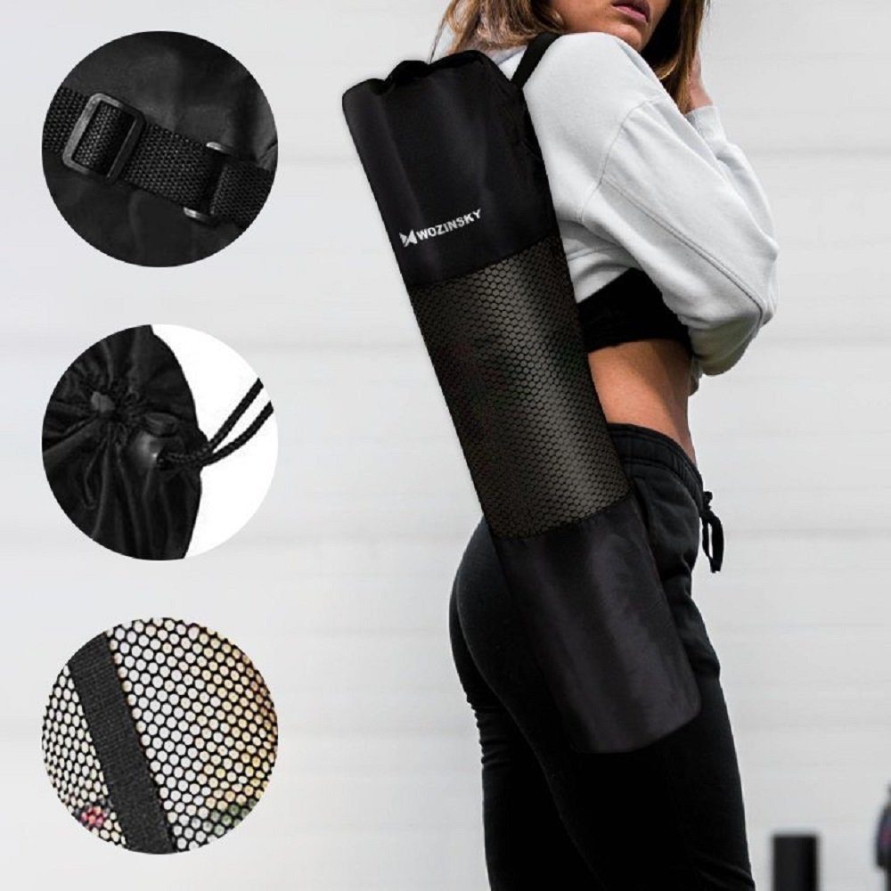 cofi1453 Yogamatte Gymnastische rutschfeste Matte zum Trainieren von 181 cm x 63 cm x 1 cm Yogamatte Frauen Männer Fitness Training Gymnastik