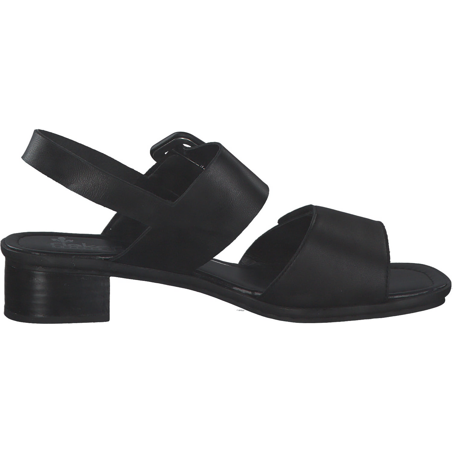 Rieker 62663, Plateau-Sandaletten, Damen, Schwarz