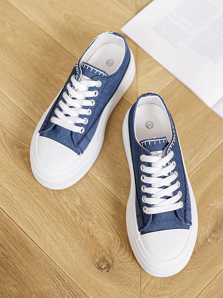Sixth Sens Sneakers in Blau/ Weiß günstig kaufen