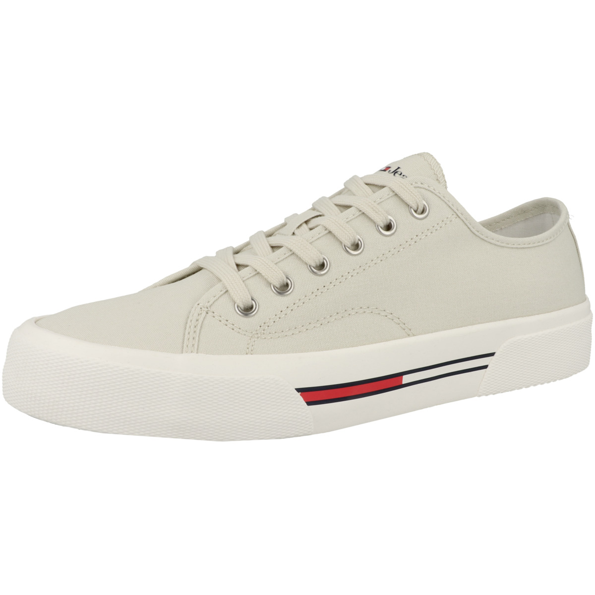 Tommy Hilfiger Tommy Jeans Lace Up Canvas Color Sneaker Low beige