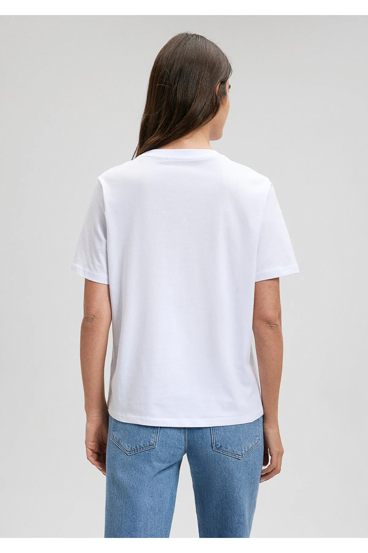 Mavi  Weißes T-Shirt mit normaler Passform und Istanbul-Aufdruck -1612109-620