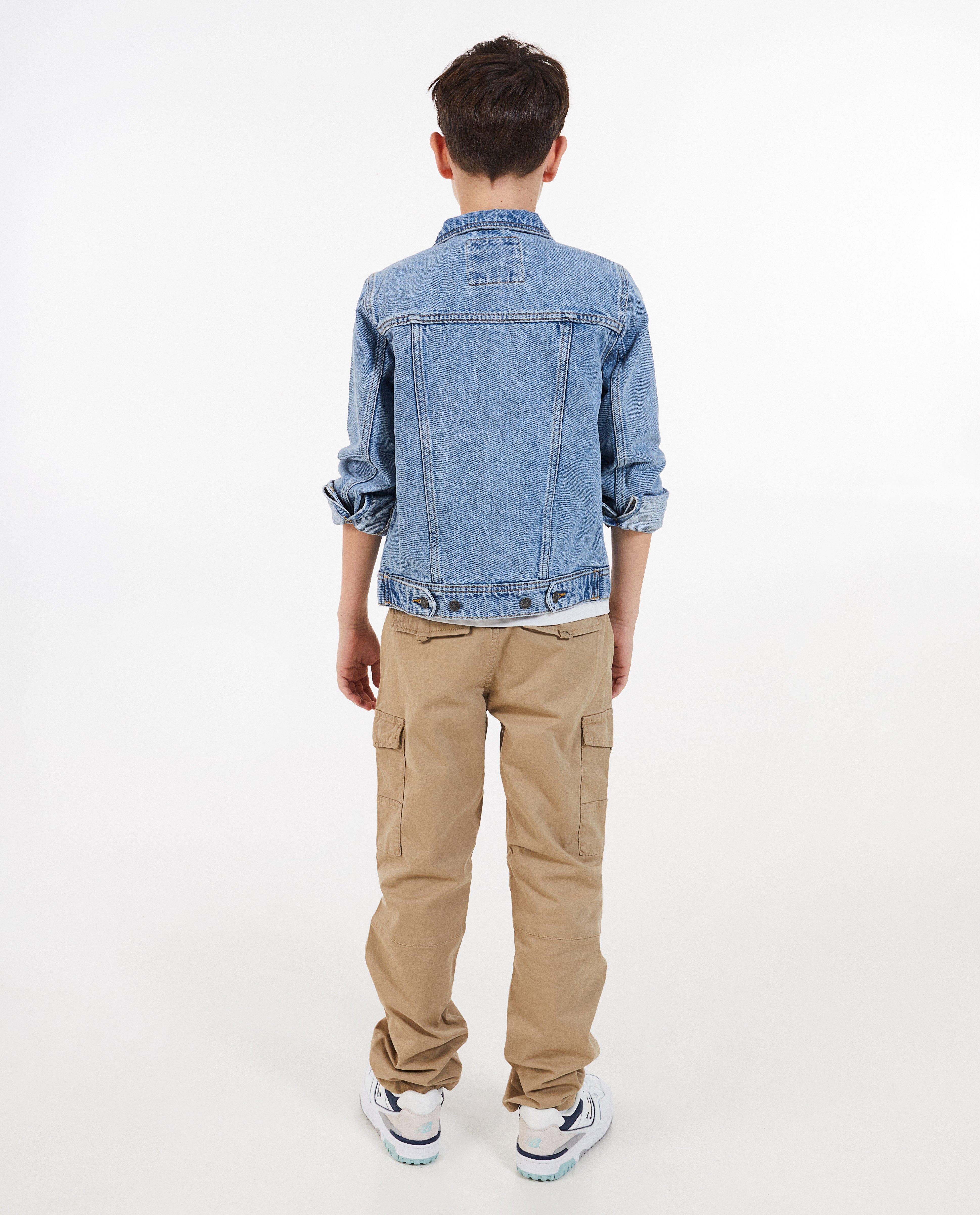 Vestă din denim Fish & Chips Blue, albastru deschis