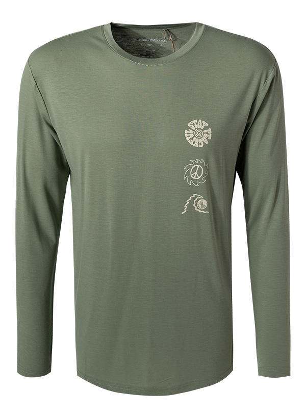 Quiksilver, Longsleeve, Regular Fit, Mikrofaser, pistazie