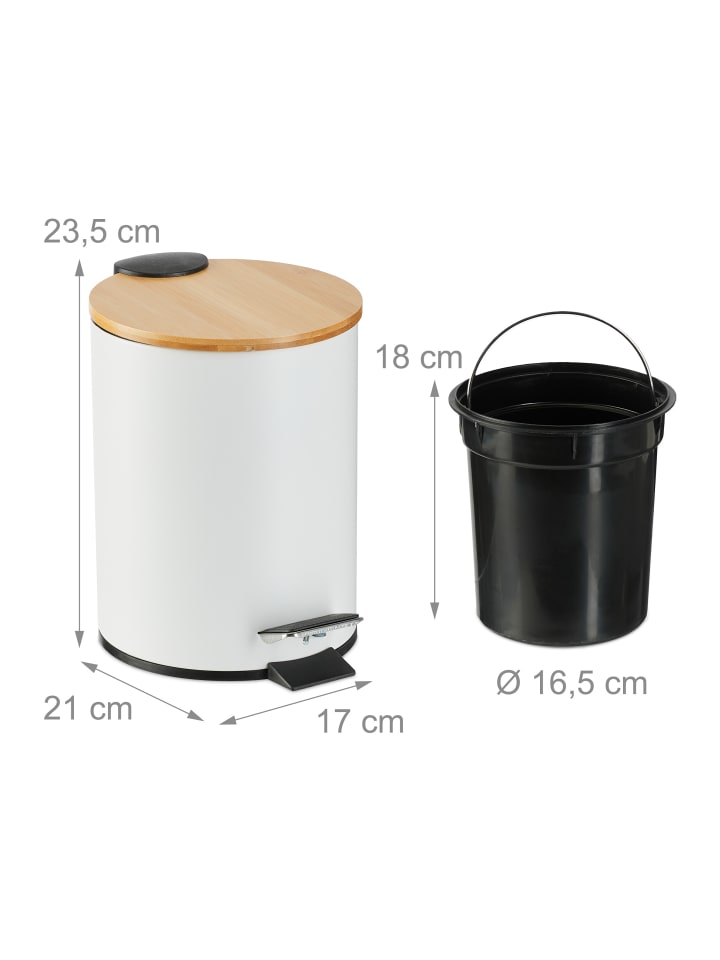 relaxdays Kosmetikeimer in Weiß - 3 Liter günstig kaufen onesize