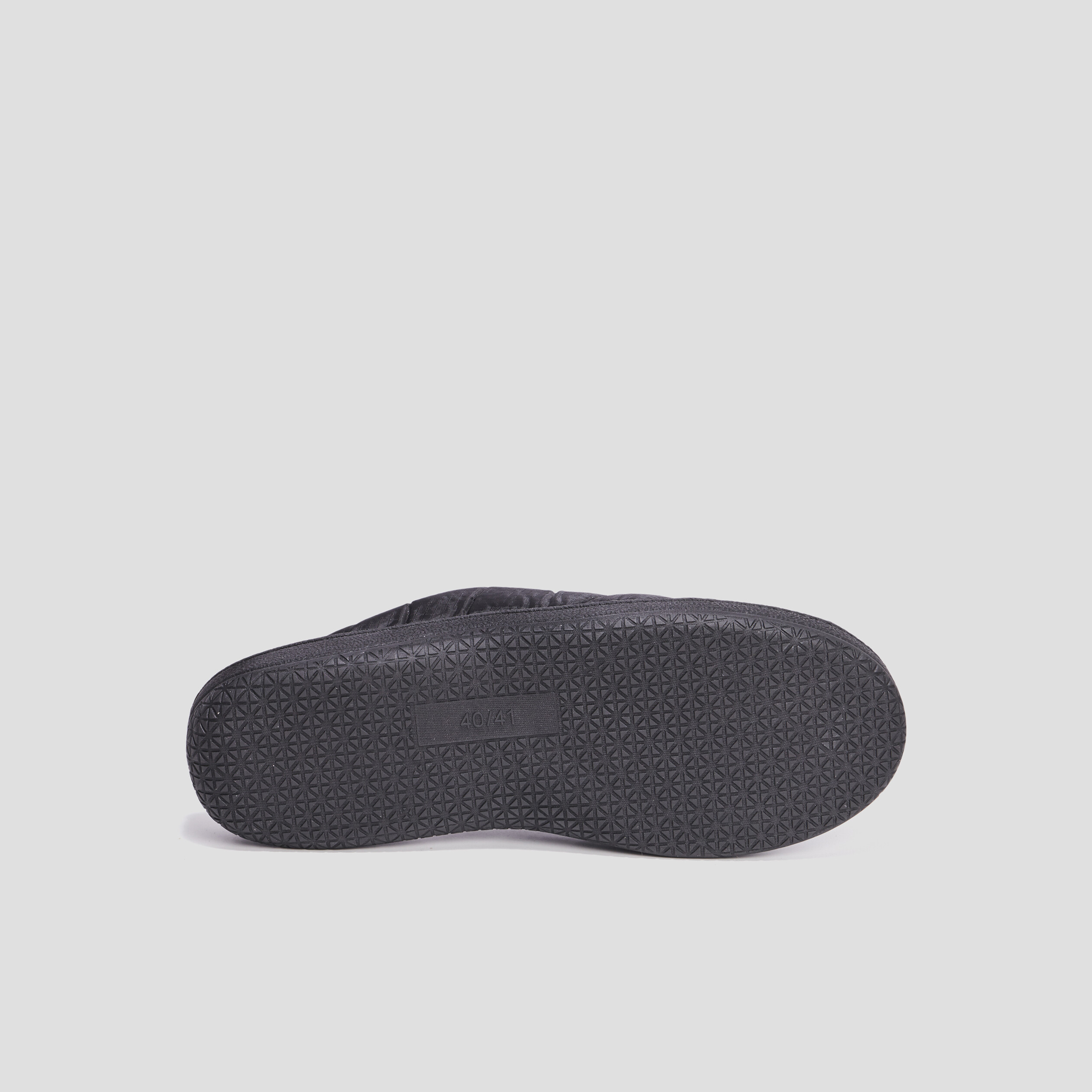 Chaussons mules matelassés fourrés noir homme | La Halle