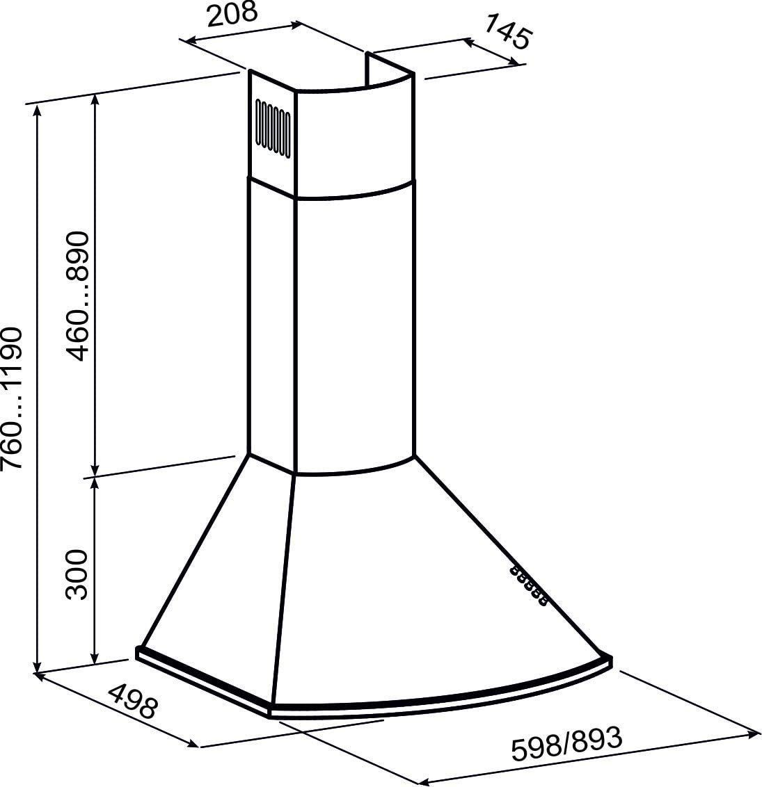GURARI Induktions-Standherd E 913 DF RU BL+GCH 046 Bl 9, Retro Elektro Standherd 90 cm+ Dunstabzugshaube 90 cm