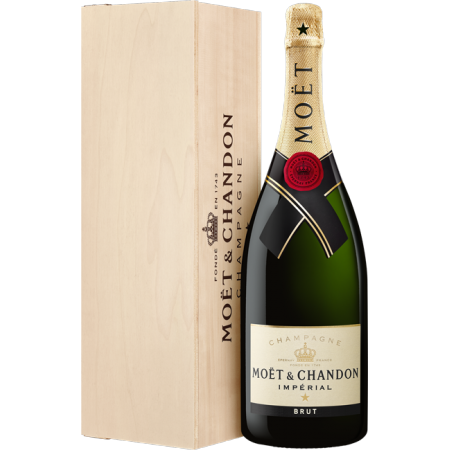CHAMPAGNE MOËT & CHANDON - BRUT IMPÉRIAL - MAGNUM - CAISSE BOIS