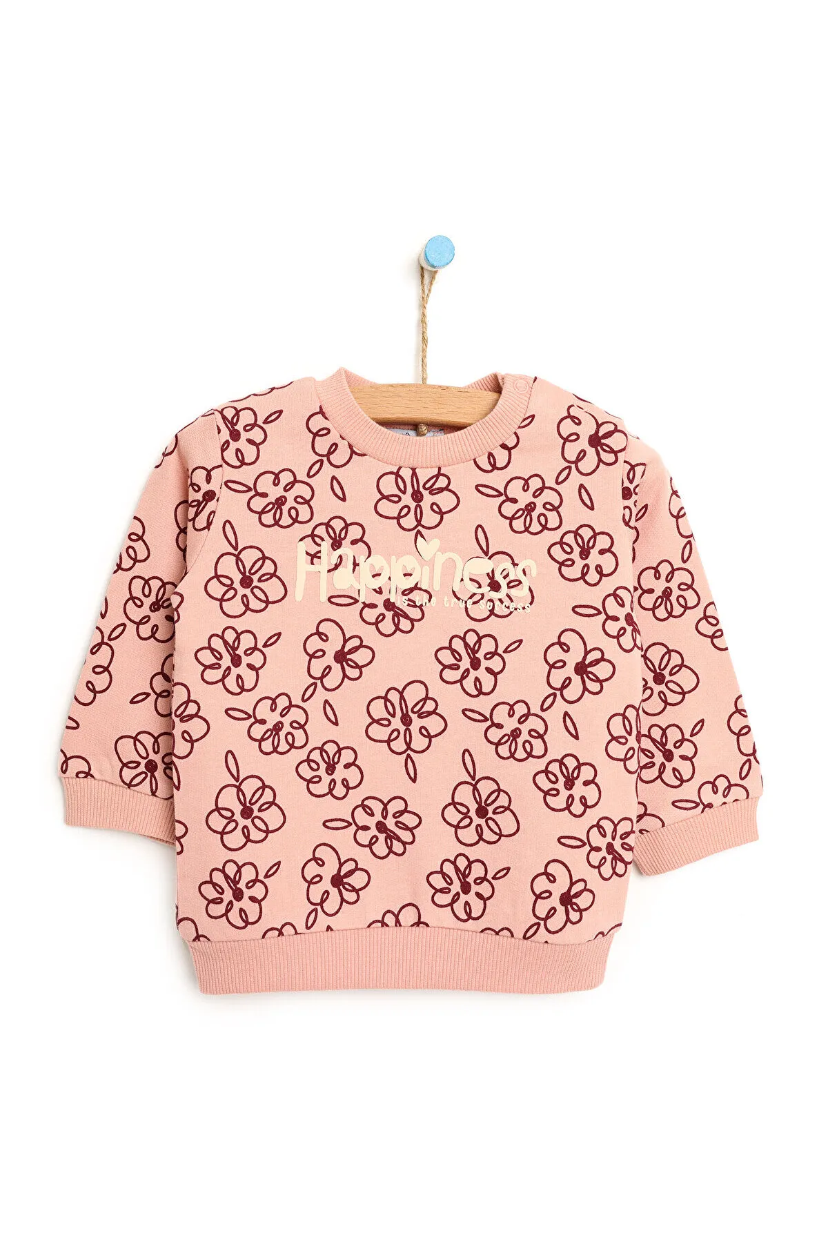 HelloBaby by ebebek  HelloBaby Basic-Sweatshirt mit Blumenmuster für Babys