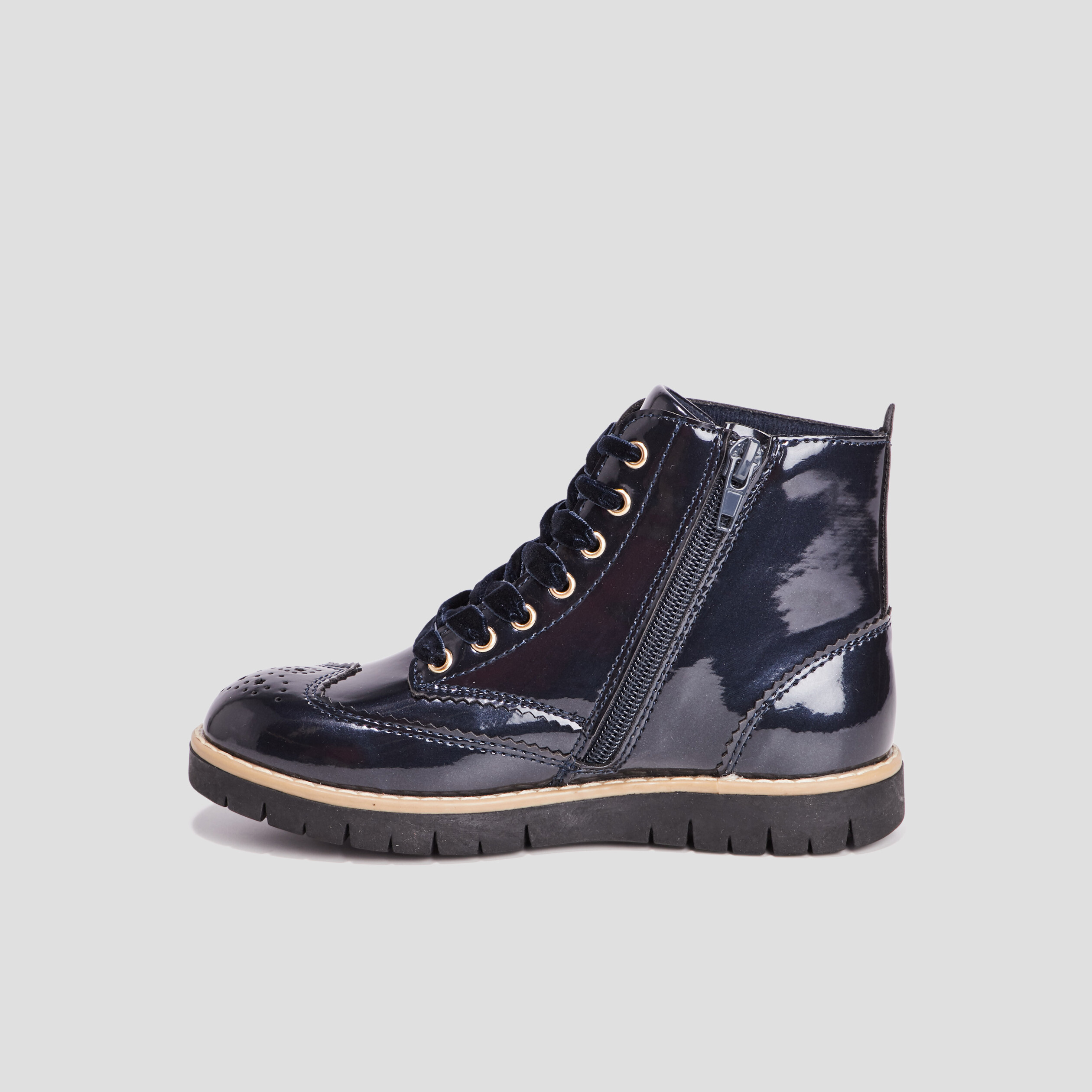 Bottines vernies LuluCastagnette bleu marine fille | La Halle