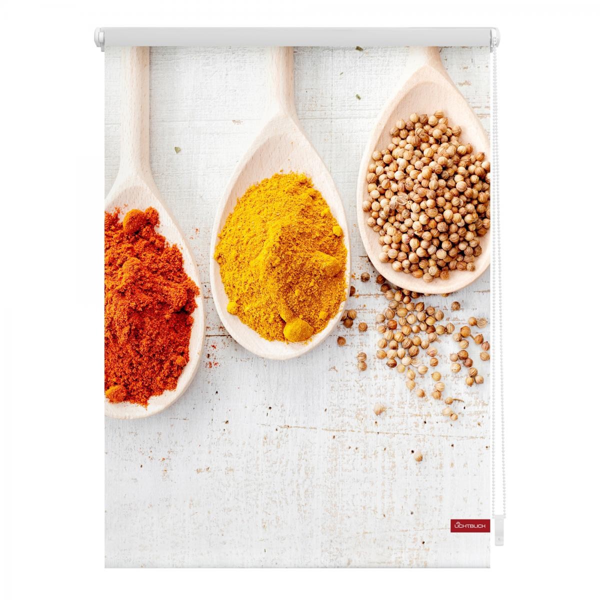Lichtblick Rollo Klemmfix, ohne Bohren, blickdicht, Spices - Bunt, 60 x 150 cm (B x L)