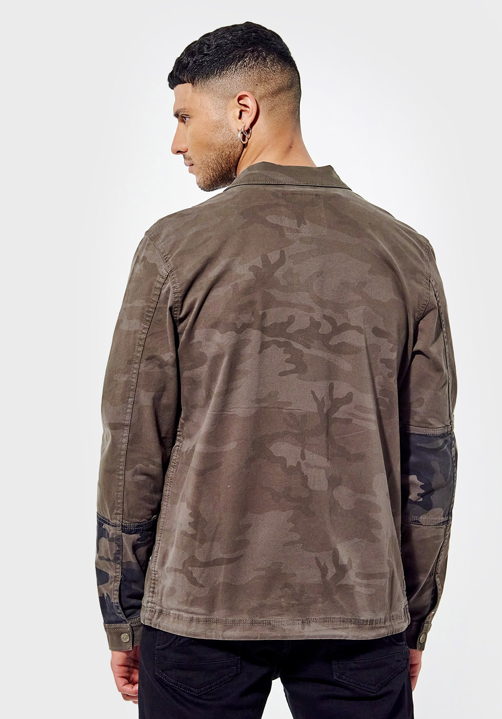 ASAP  Veste en jean régular kaki camouflage  Homme