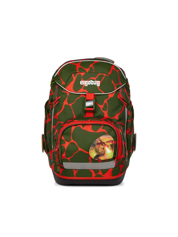 Ergobag Grundschulranzen-Set PACK FeuerspeiBär 7-teilig in Rot/Grün günstig kaufen onesize