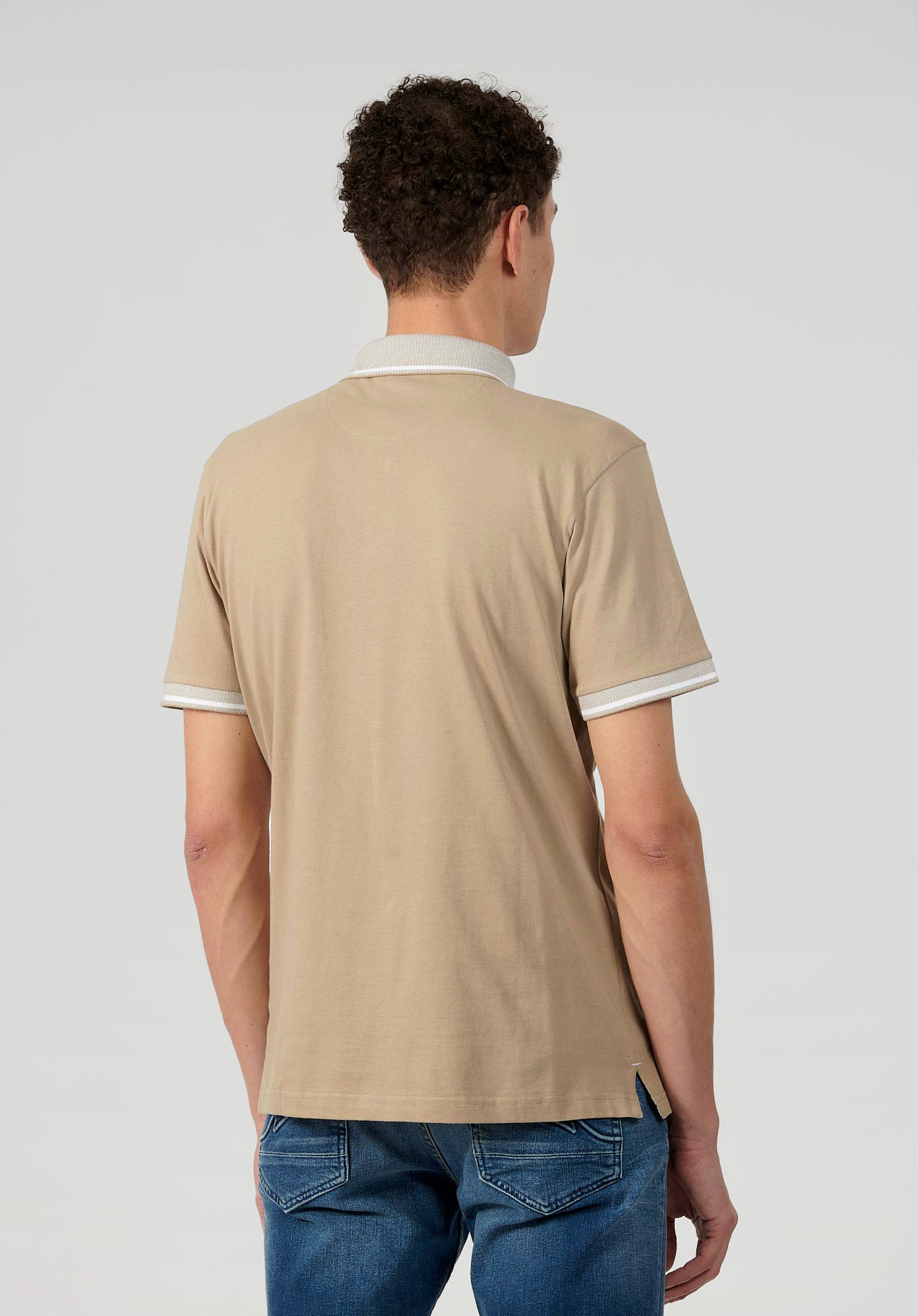 CHUN   Polo beige Homme en 100% coton