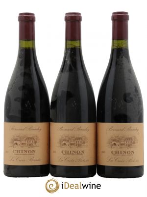 Chinon La Croix Boissée Bernard Baudry  2015 - Lot de 3 Bouteilles
