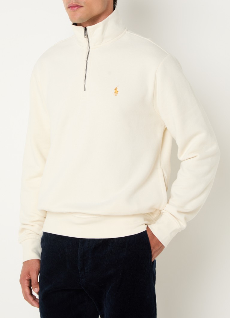 Ralph Lauren sweater with half zip and logo embroidery
