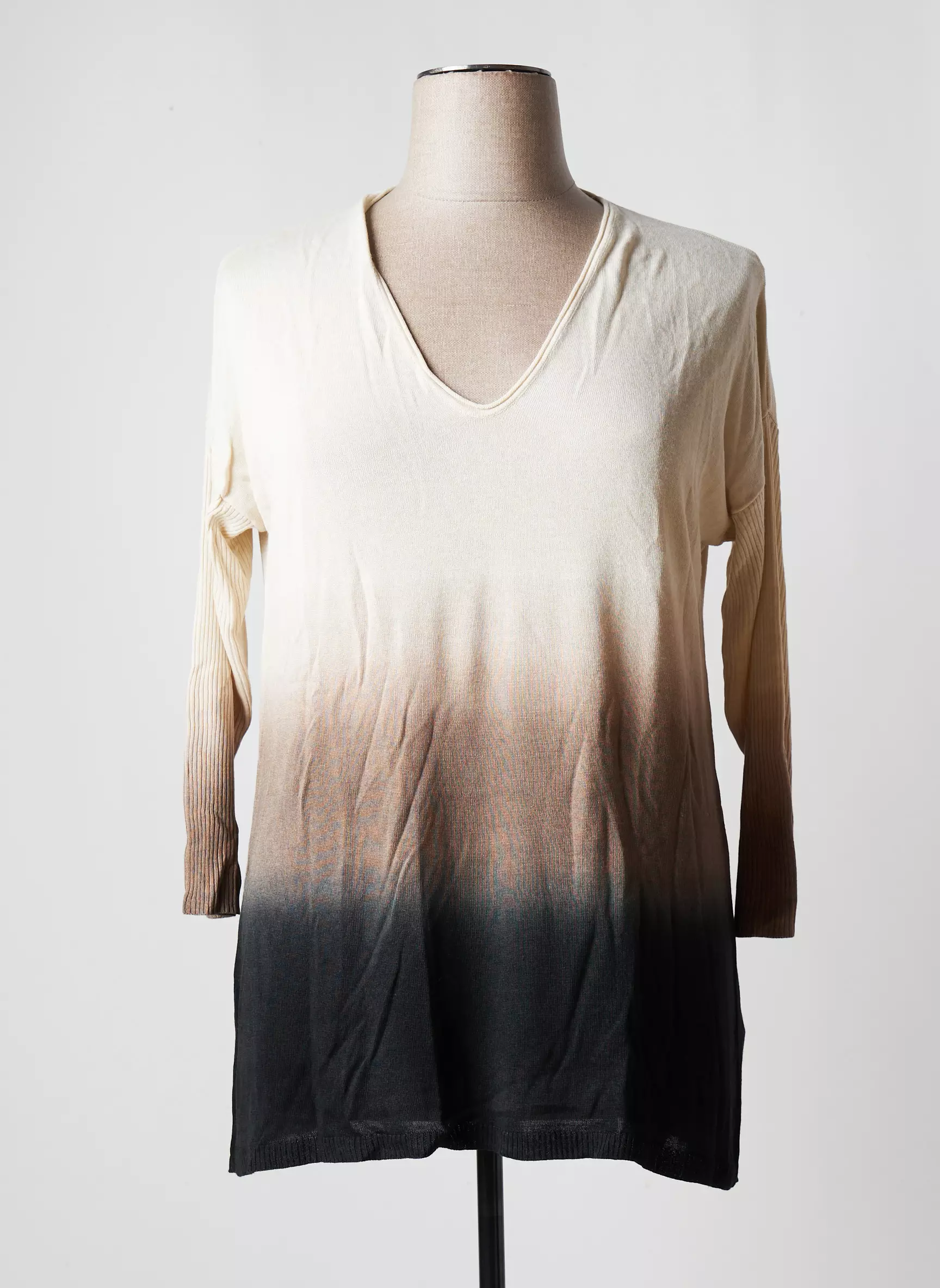 Lauren Vidal Pull Tuniques Femme couleur beige