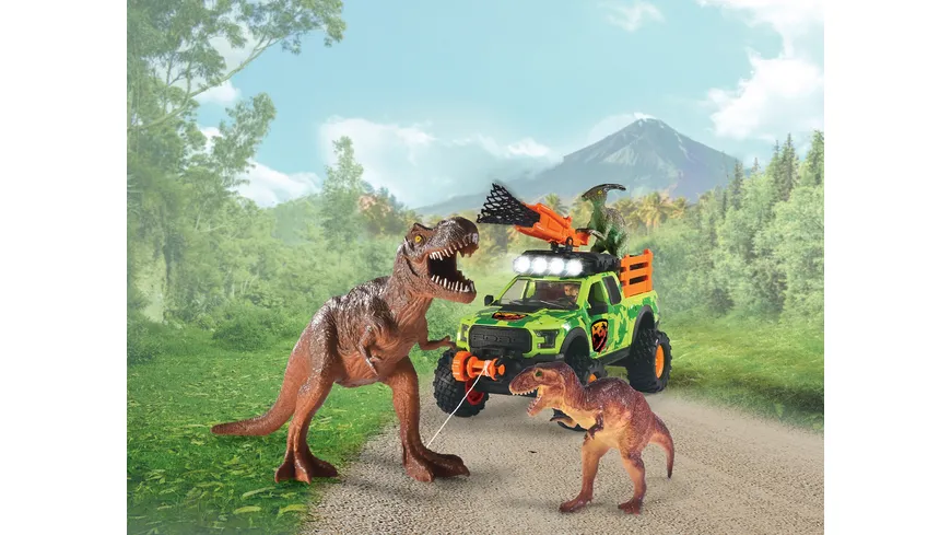 Dickie Toys - Dinosaurier-Fahrzeug Dino Hunter (25 cm)