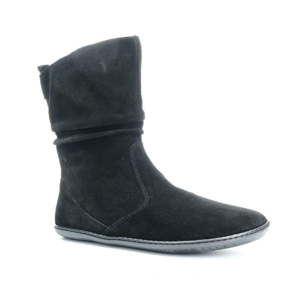 Groundies Odessa Barefoot  Women schwarze Barfuß-Kurzstiefel