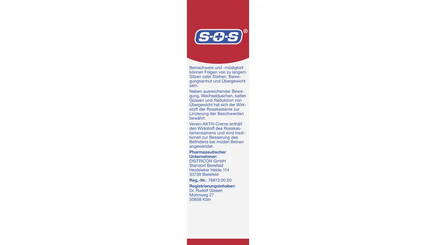 SOS Venen Aktiv Creme 100 g