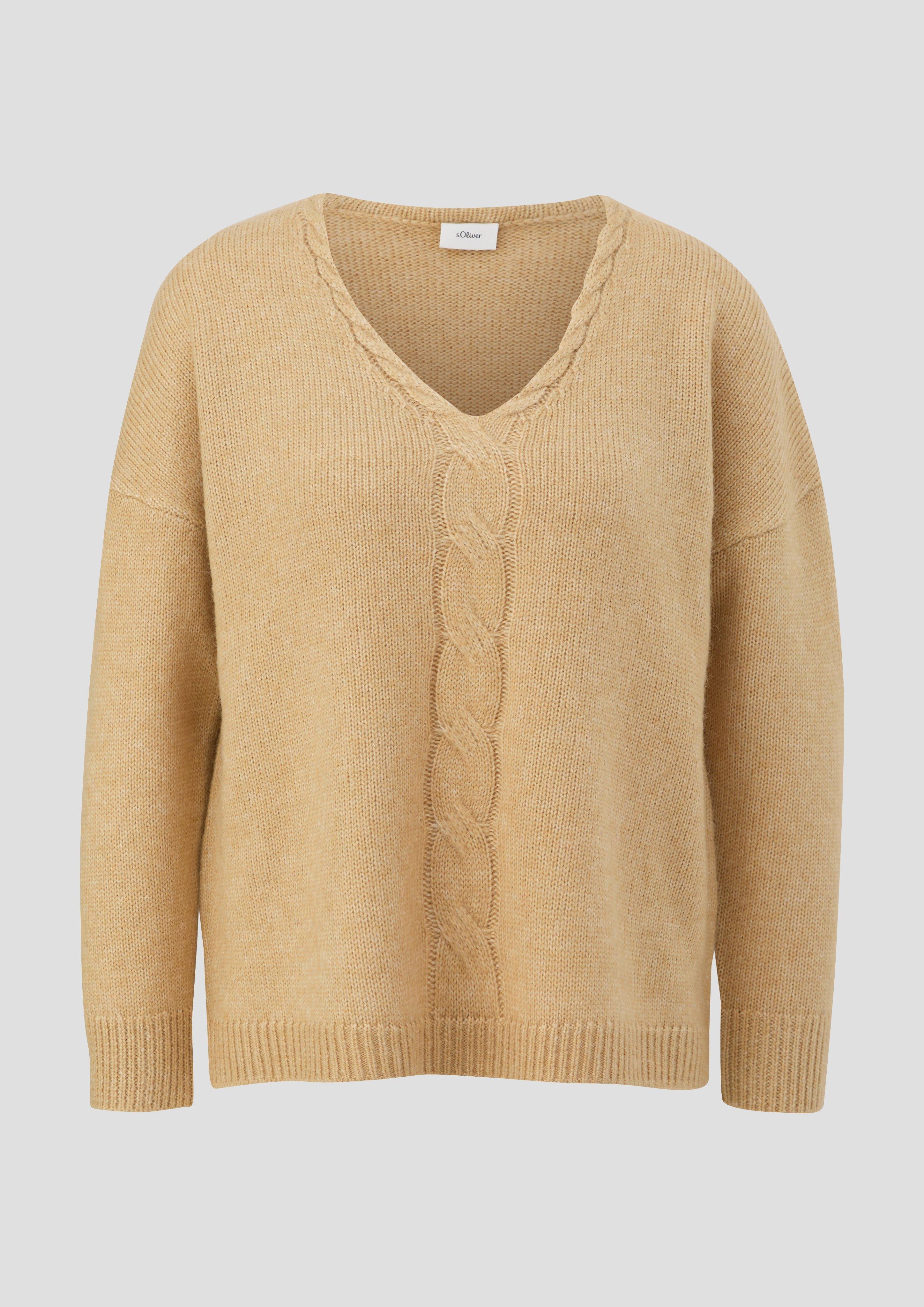 Strickpullover mit V-Ausschnitt  2141986-8325