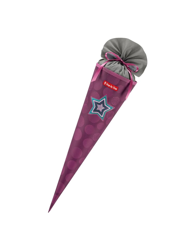 Step by Step Schultüte, mit eingenähtem Bändchen in Glamour Star Astra günstig kaufen onesize