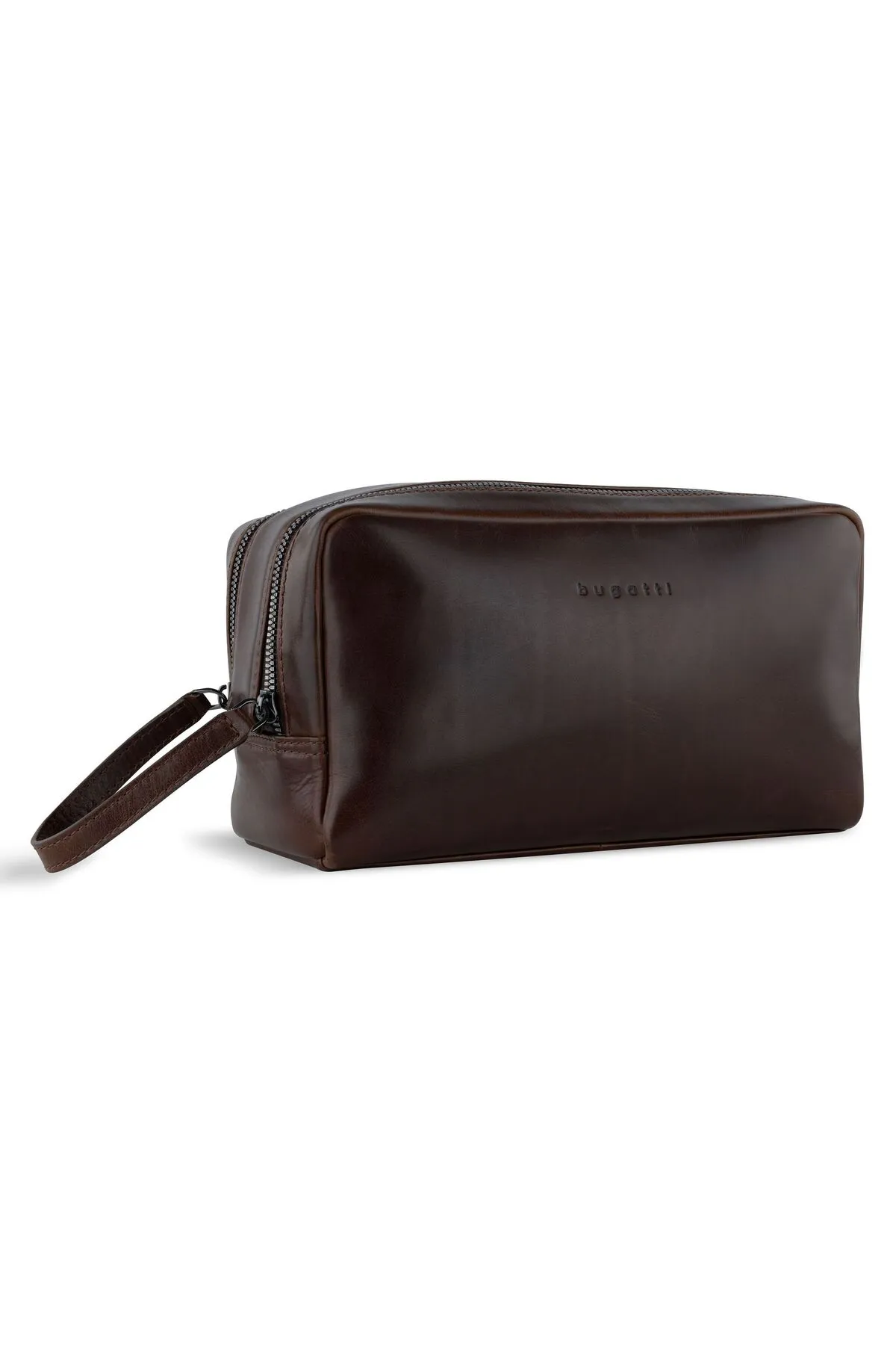 BUGATTI  25 cm breiter Romano Kulturbeutel Leder
