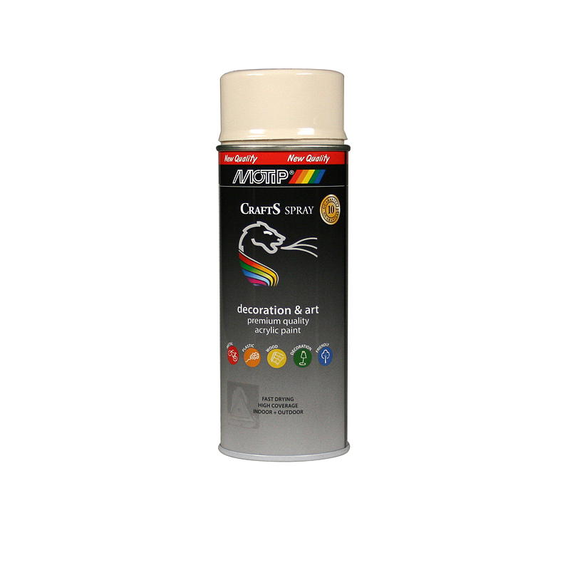 Crafts Spraymaling 400ml Kremvhit RAL9001 Crafts