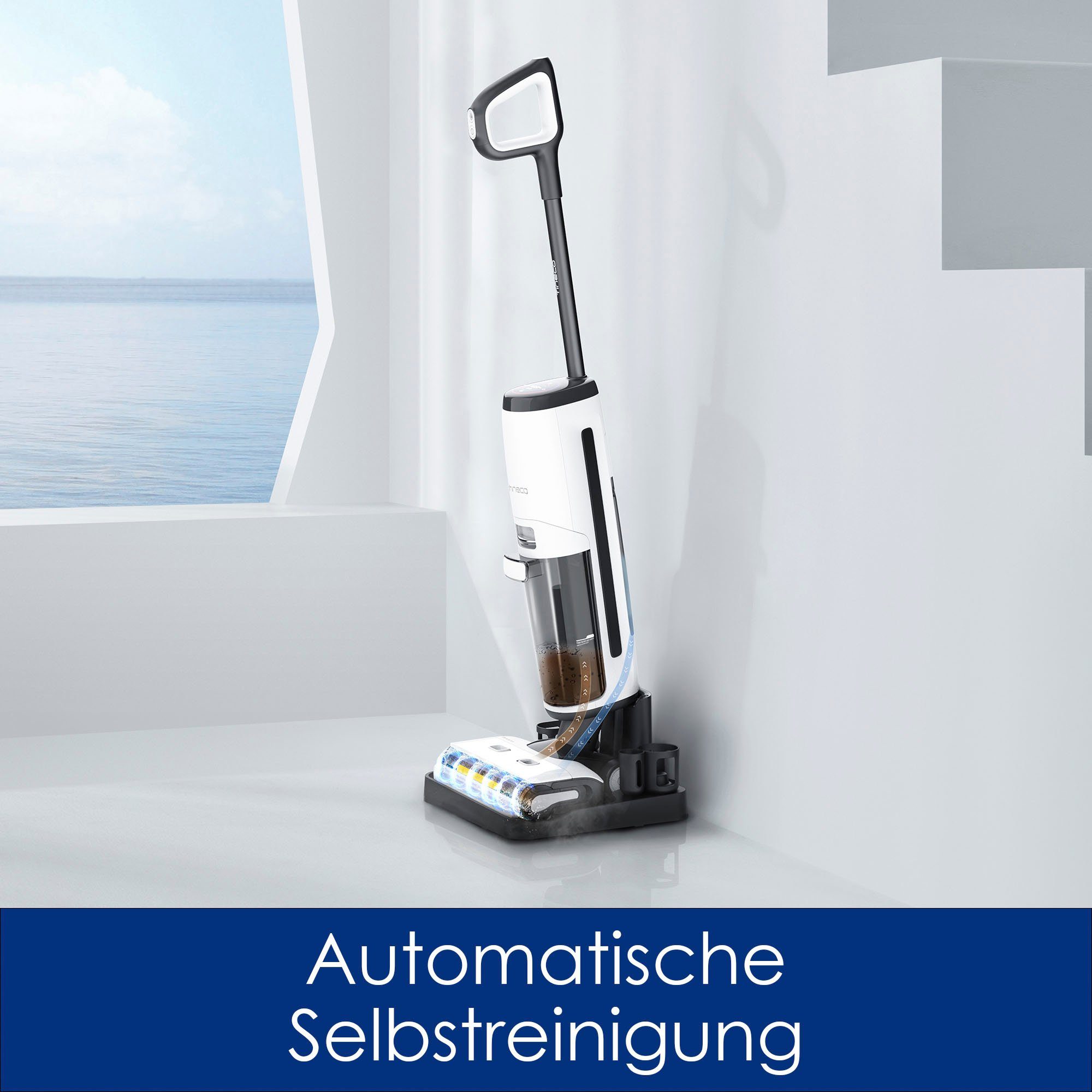 Tineco Nass-Trocken-Akkusauger Floor One S7 Steam Plus mit Dampfreinigung, 350 W, beutellos