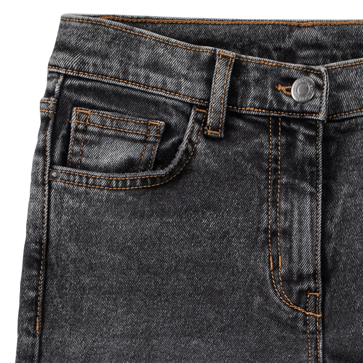 Mädchen Straight-Jeans mit Destroyed-Effekt