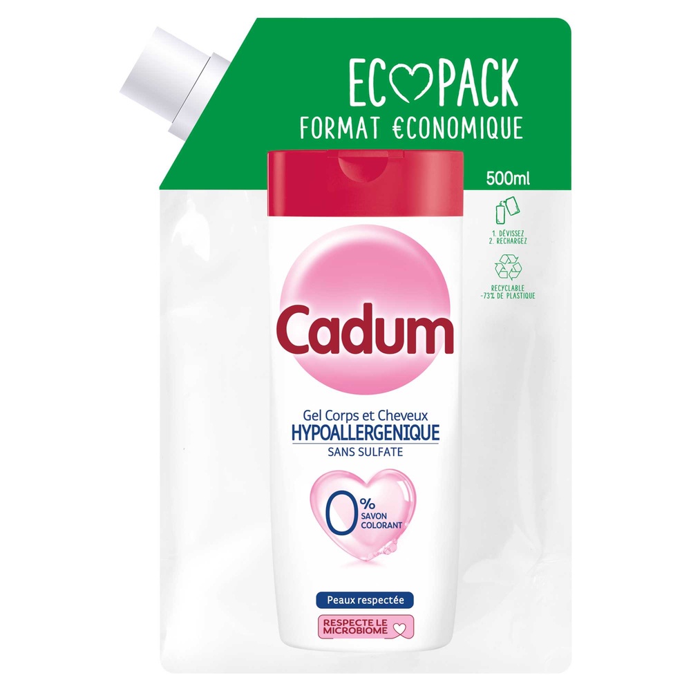 cadum Hypoallergénique Sans Sulfate Gel Corps et Cheveux