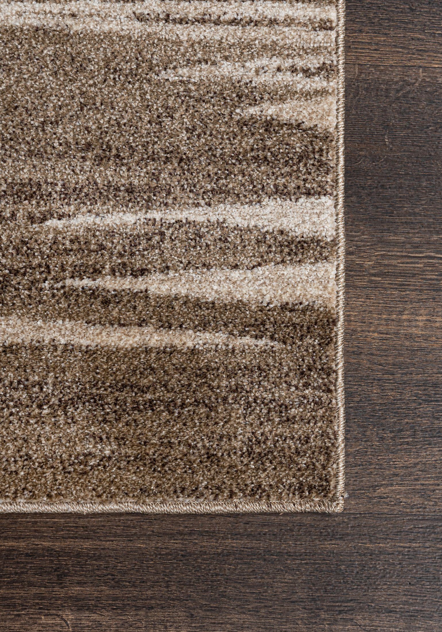 Läufer Läufer Flurläufer Modern für Vorzimmer, Küche - Beige Creme, Mazovia, 80 x 100 cm, Kurzflor, Meterware, Höhe 10 mm, Kurzflor - niedrige Florhöhe