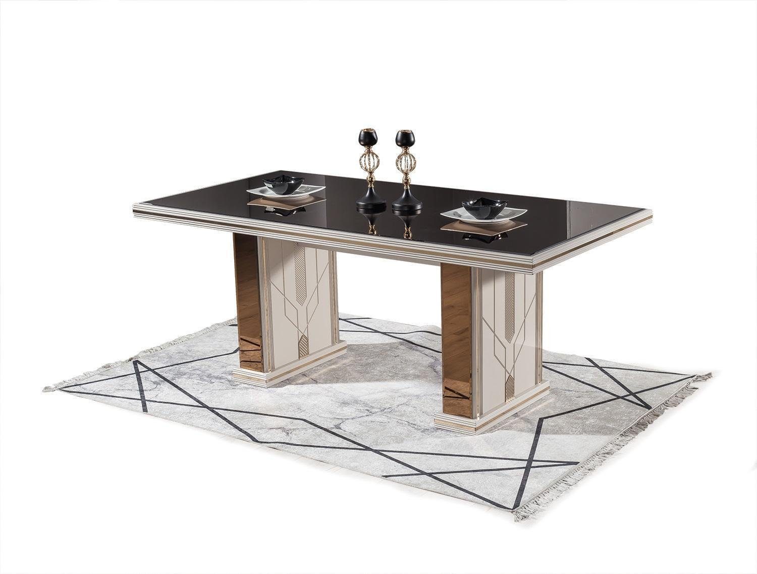 JVmoebel Esszimmer-Set Luxus Esszimmer Set Esstisch mit 4x Stühle Neu Komplett Modern, (5-St., Esstisch, 4x Stühle), Made in Europa