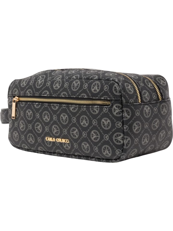 Carlo Colucci Kosmetiktasche Dellantonio in Schwarz günstig kaufen onesize