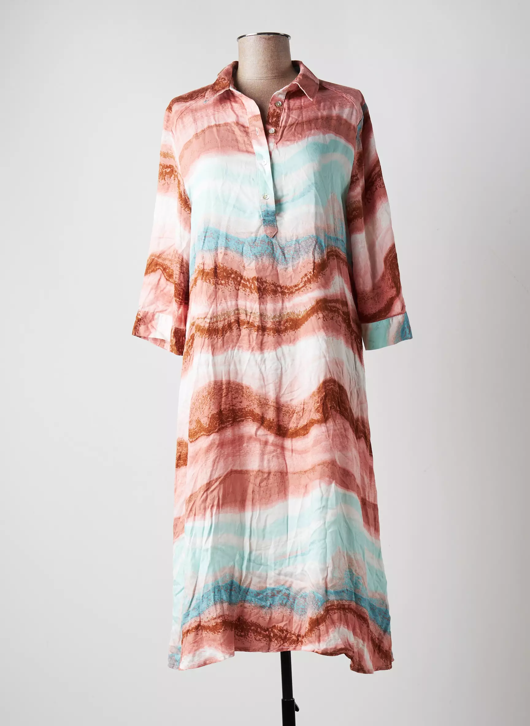 B Young Robes Mi Longues Femme couleur marron