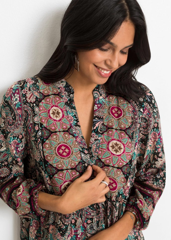 Bedrucktes Tunika-Kleid