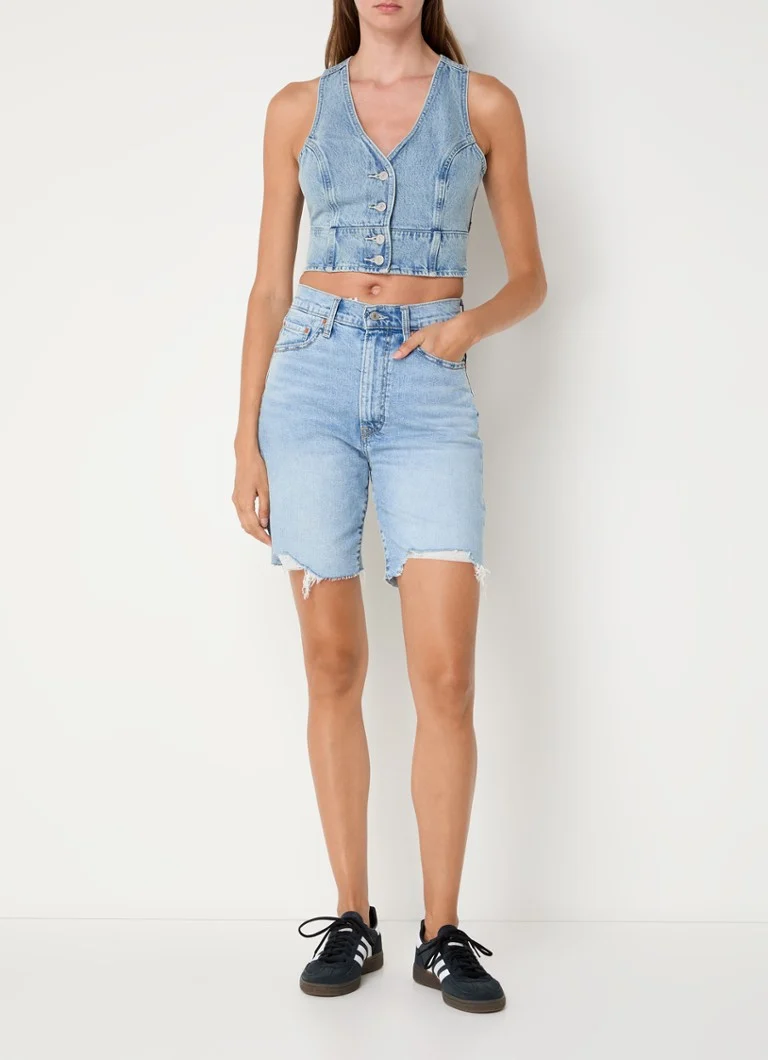 Vestă Levi's și pantaloni scurți din denim