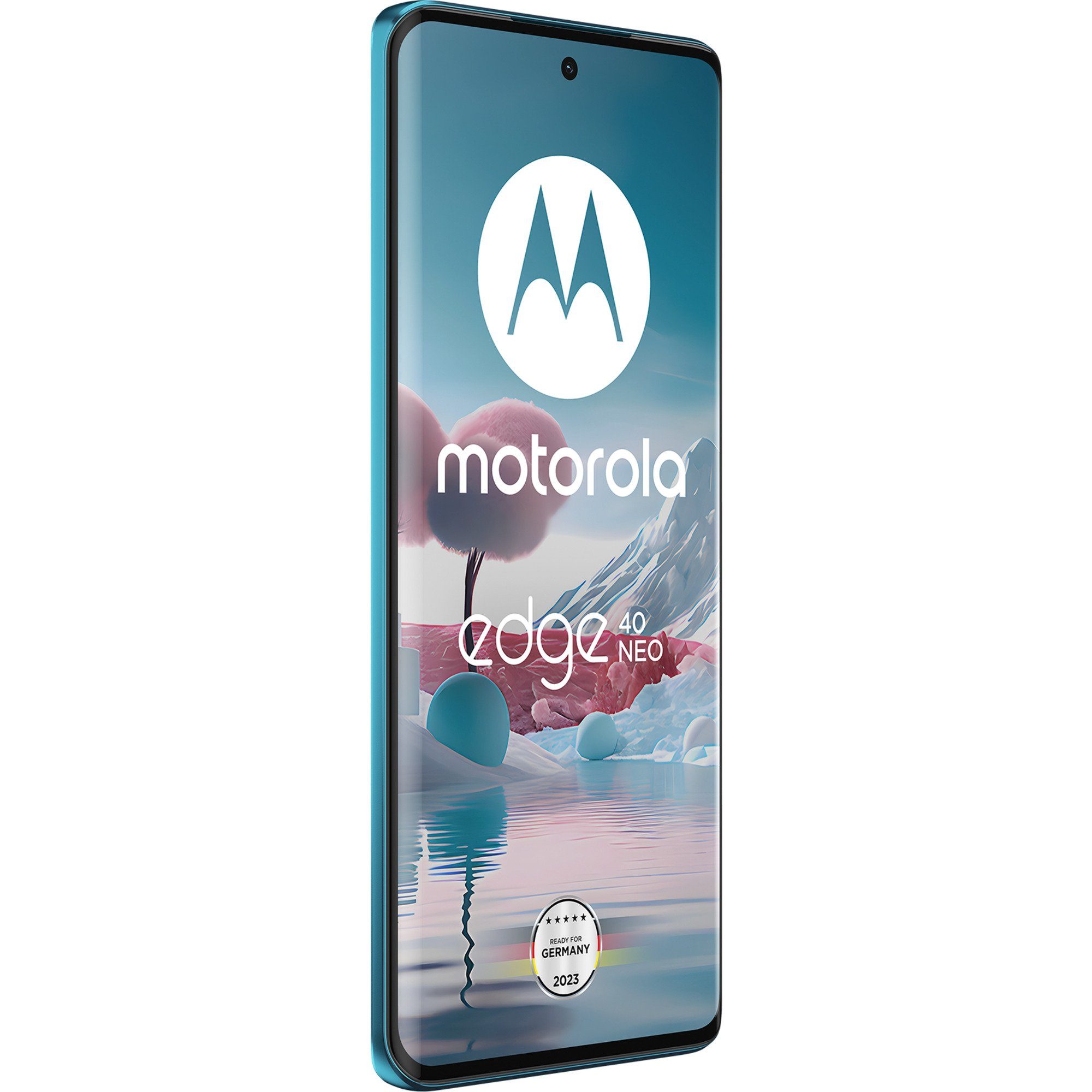 Motorola Motorola edge 40 Neo 256GB, Handy, (Caneel Bay, Smartphone (50 MP MP Kamera)