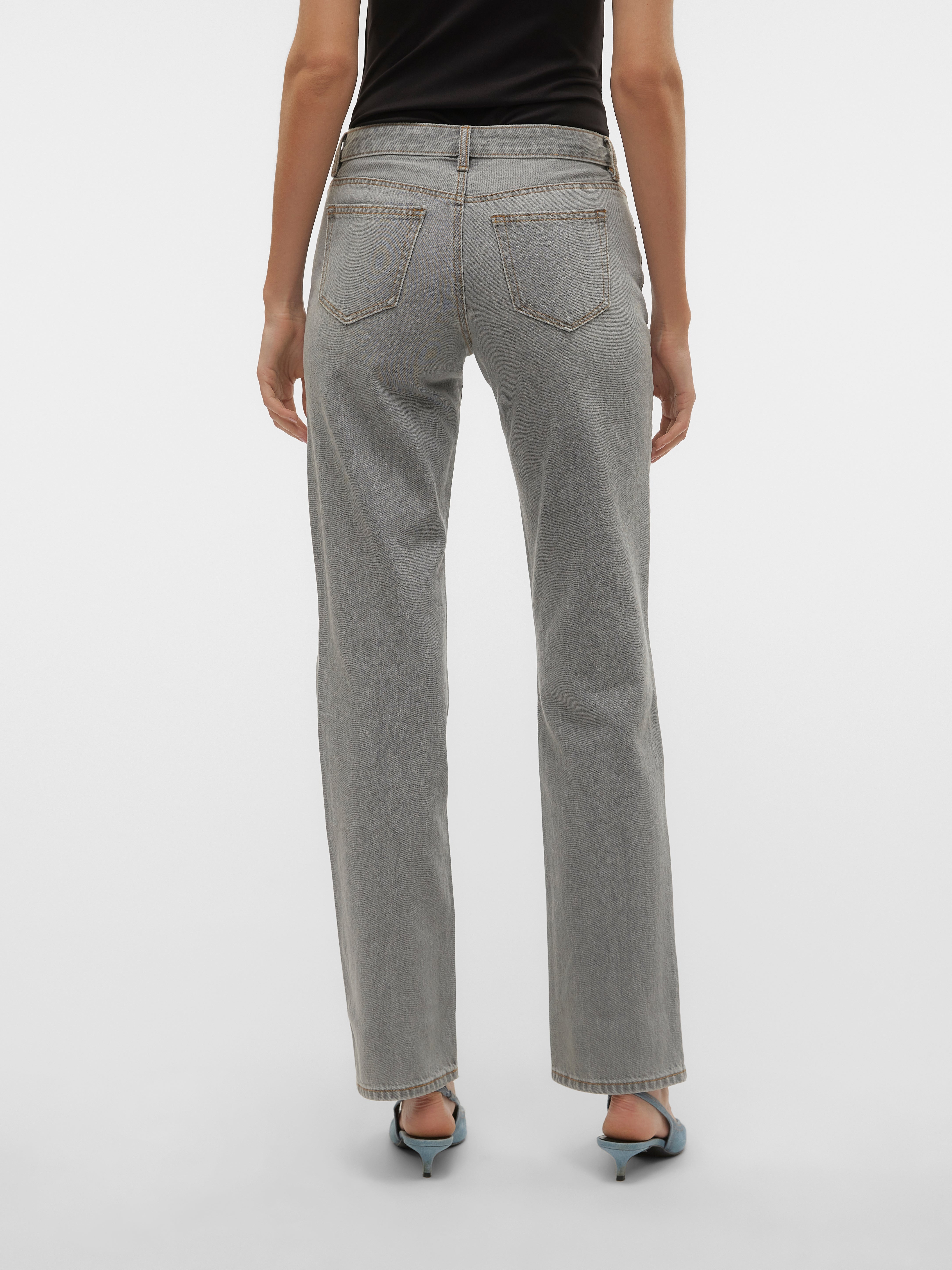 VMPAM Niedrige Taille Gerade geschnitten Jeans