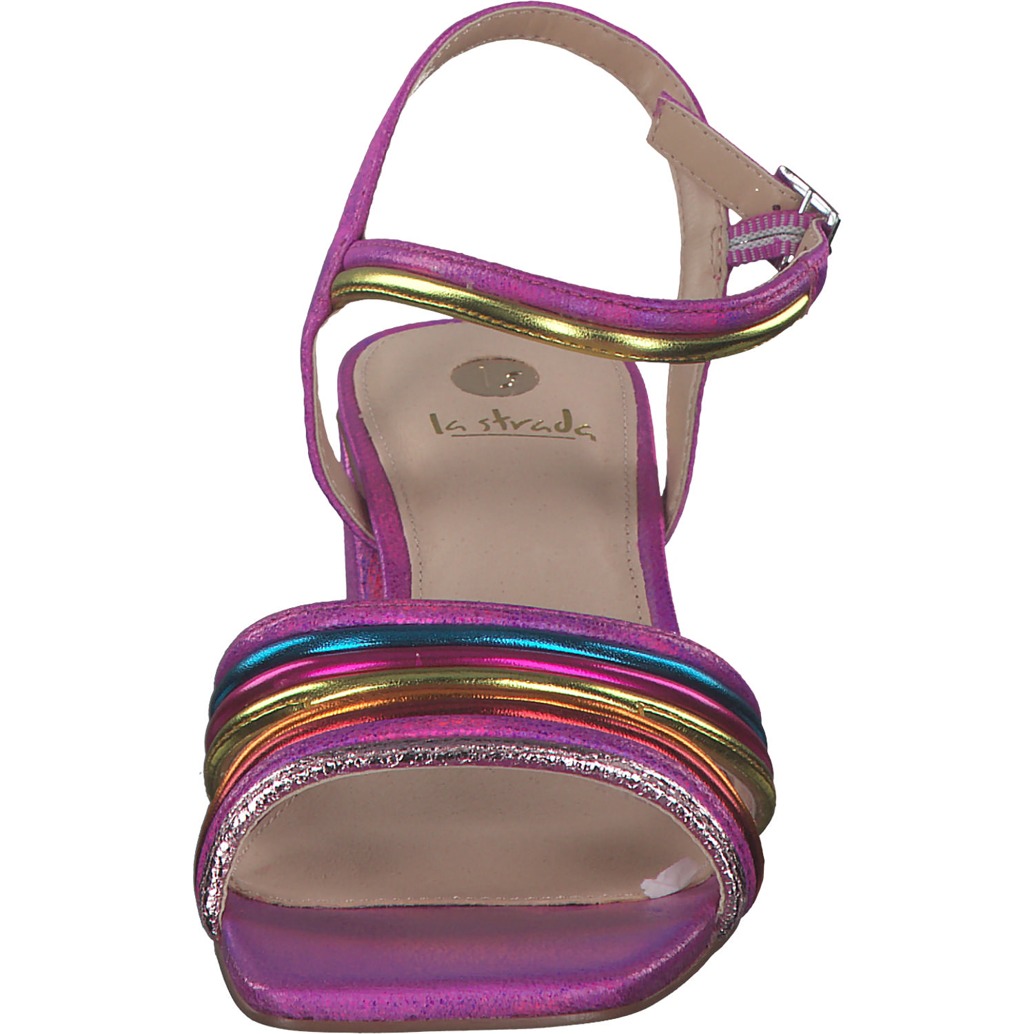 La Strada 2200753, Plateau-Sandaletten, Damen, fuchsia/orange