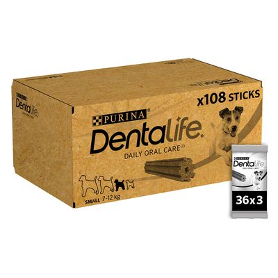 PURINA Dentalife Tägliche Zahnpflege-Snacks für kleine Hunde (7-12 kg)