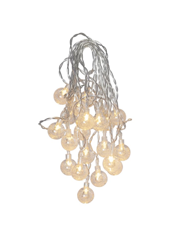 STAR Trading LED Solar Lichterkette 20 Mini Kugeln L: 4,75m in transparent günstig kaufen onesize