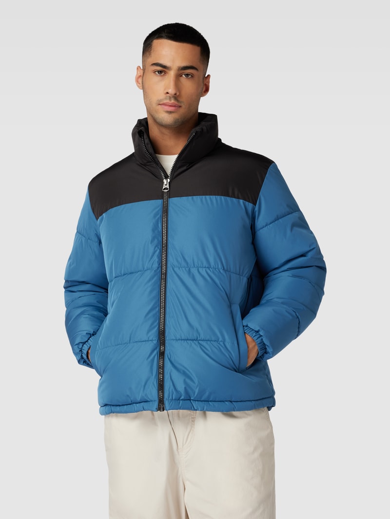 Steppjacke in Two-Tone-Machart Modell 'MELVIN' in blau