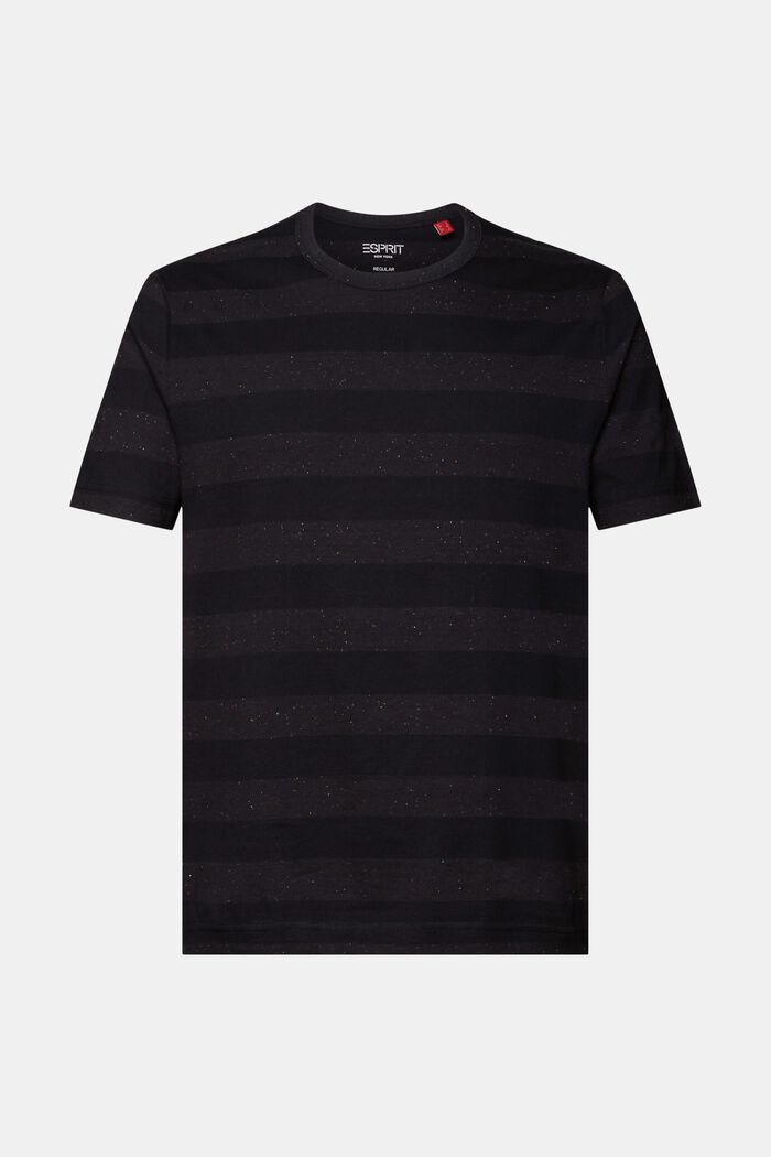 Gestreiftes T-Shirt mit Knötchengarn
