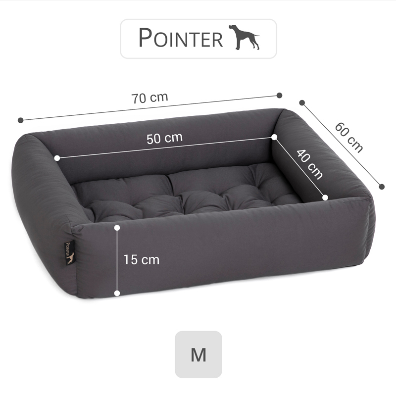 Pointer Hundebetten Pointer Liegeplatz anthrazit M