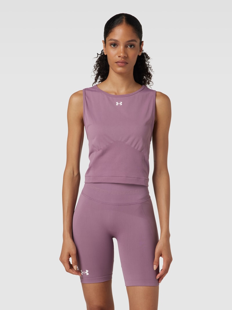 Tanktop mit Logo-Detail Modell 'Train' in mauve