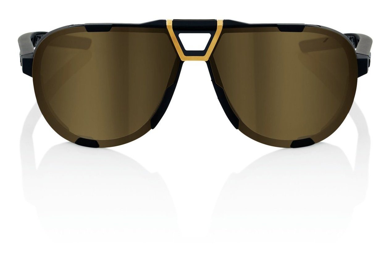 100 Percent Westcraft soft tact black / Soft Gold Mirror Lens